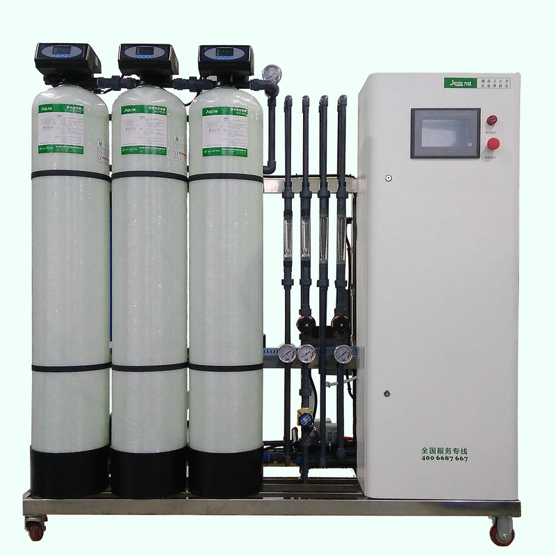 Installation de traitement de l'eau à double passage RO + EDI de 300 litres par heure avec équipement de système RO