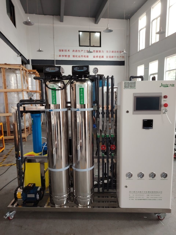 500LPH Capacité de la station d'eau EDI à double passage équipée de la membrane Vontron/DOW/Toray Ro