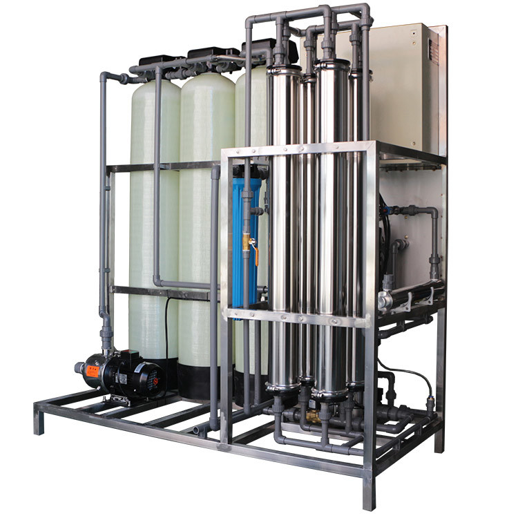 filtre actif de carbone du monopasse 1000lph de RO de stérilisateur UV industriel de système
