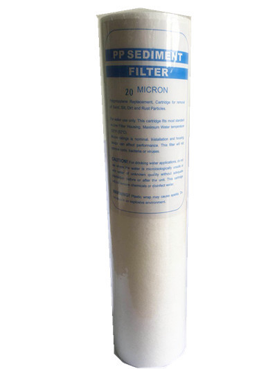 La profondeur Filter/PP a tourné la cartouche filtrante/la cartouche filtrante enflée de fonte pour des accessoires de système du circuit de refroidissement RO