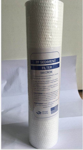 Pp la cartouche filtrante de l'eau de cartouche filtrante des accessoires de système de RO de filtre de cartouche de 5 microns