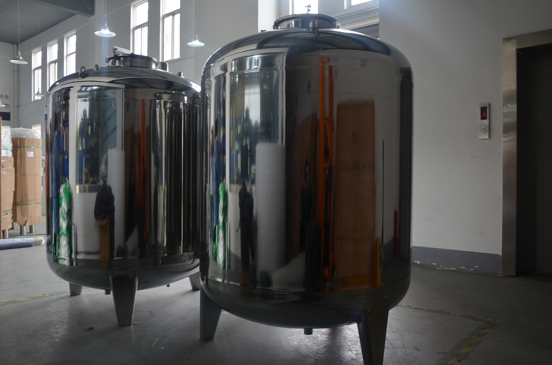 Cuve de stockage scellée d'eau chaude avec l'acier inoxydable 316 pour des accessoires de système de RO de traitement de l'eau