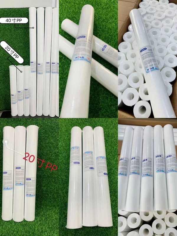 5 microns pp enormes déposent pour filtrer de grands accessoires de système de RO tournés par pp de cartouche filtrante