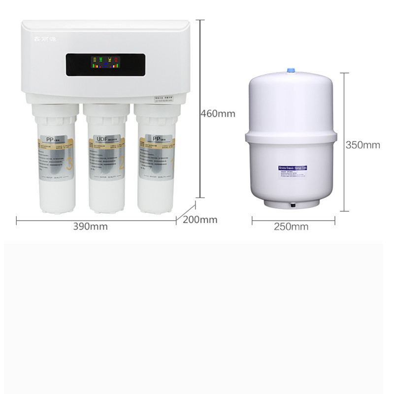 Cinq étapes d' osmose inverse Système d' eau domestique PP UDF cartouche PP