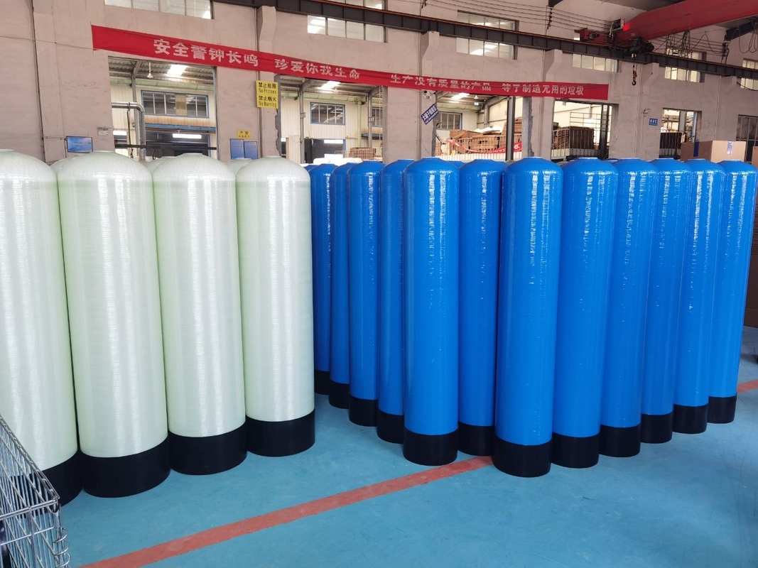 Réservoir industriel de Frp pour l'usine de RO de récipient à pression de filtre de sable de traitement de l'eau