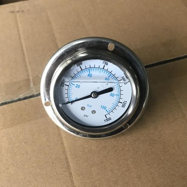 Indicateur de pression rempli d'eau du joint 60Kpa de diaphragme de manomètre de SUS pour le traitement de l'eau de RO