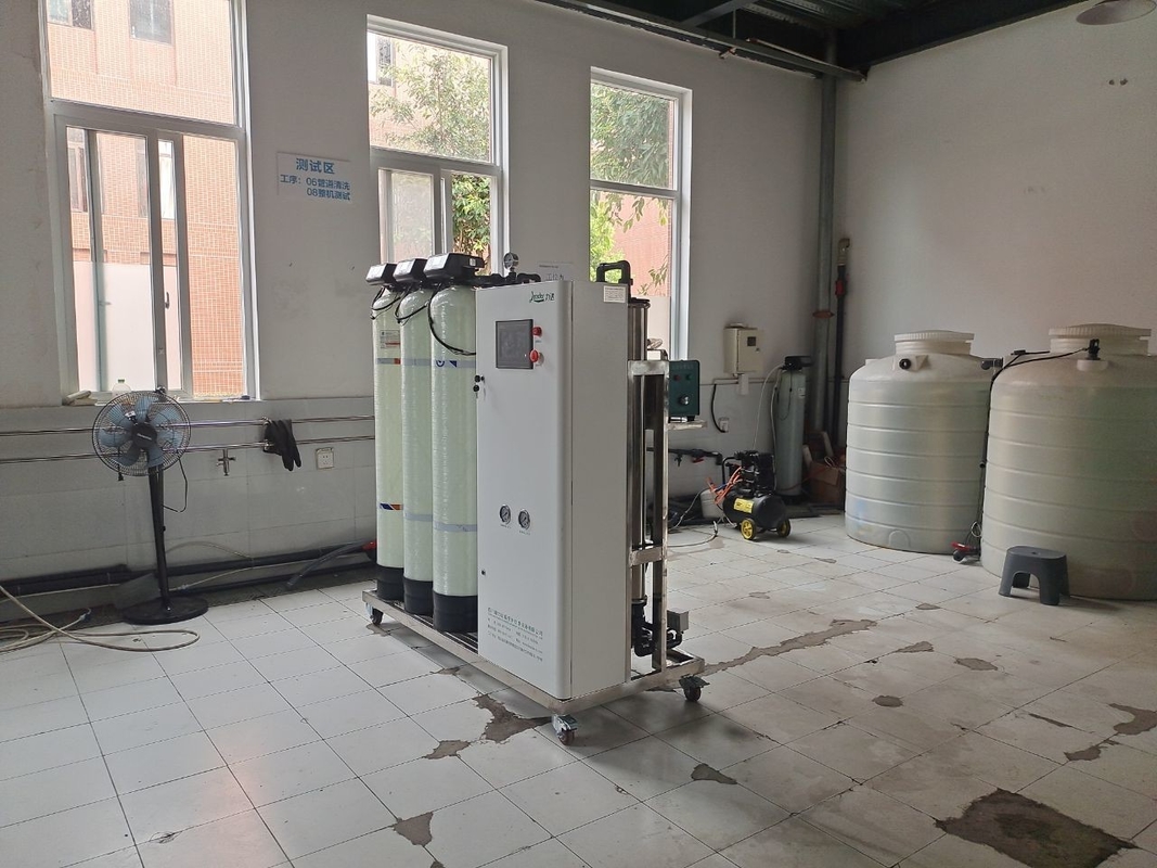 Système de filtre d'eau de RO d'OEM d'installation de traitement de l'eau du monopasse 500LPH
