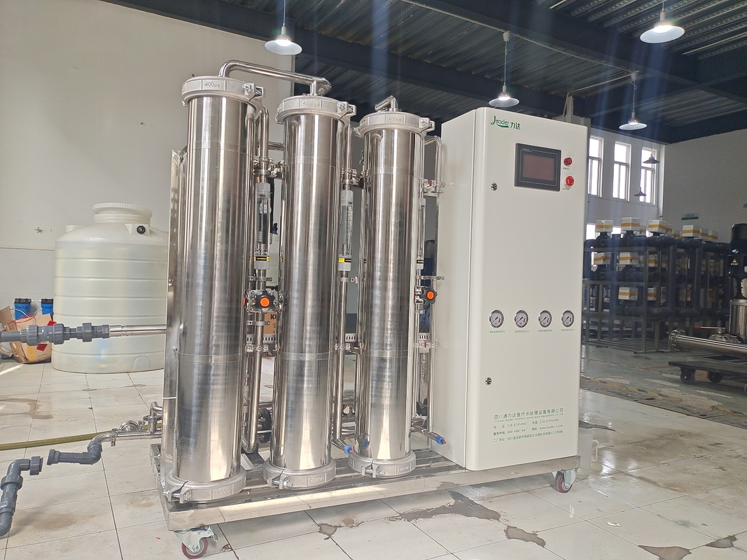 Système de RO d'étape de double du matériel 1000LPH de solides solubles avec la désinfection UV