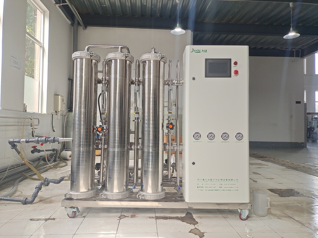 Système de RO d'étape de double du matériel 1000LPH de solides solubles avec la désinfection UV