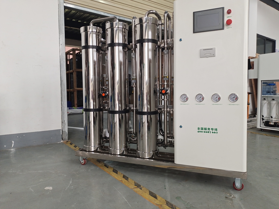Système de RO d'étape du double 1000LPH par le matériel complet de solides solubles