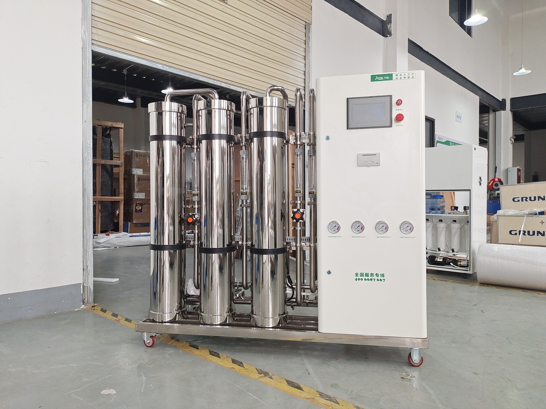 Système de RO d'étape du double 1000LPH par le matériel complet de solides solubles